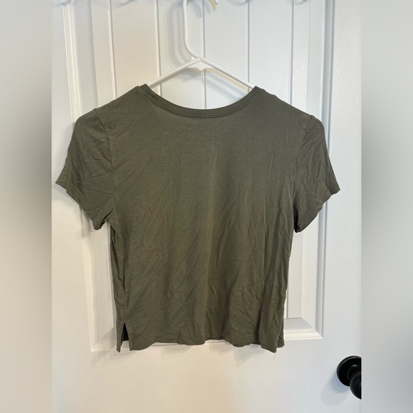 American Eagle crop top, size small, color army green - Picture 3 of 3